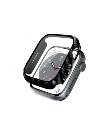 crong Etui ze szkłem Hybrid Watch Case Apple Watch 41mm Carbon