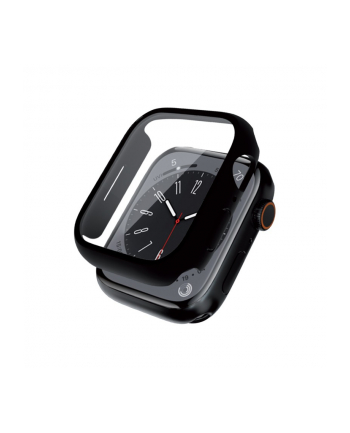 crong Etui ze szkłem Hybrid Watch Case Apple Watch 45mm Czarne