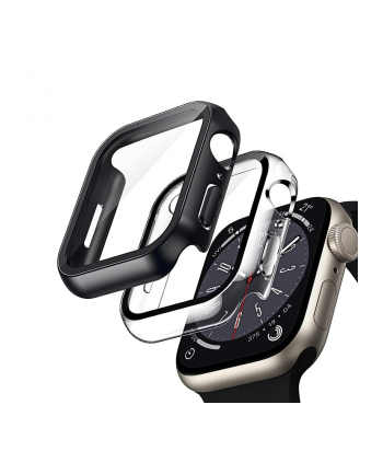 crong Etui ze szkłem Hybrid Watch Case Apple Watch 45mm Clear