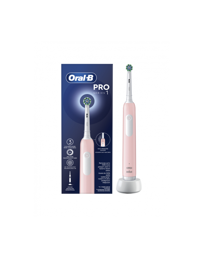 Oral-B Pro Series 1 Pink Cross Action różowy główny