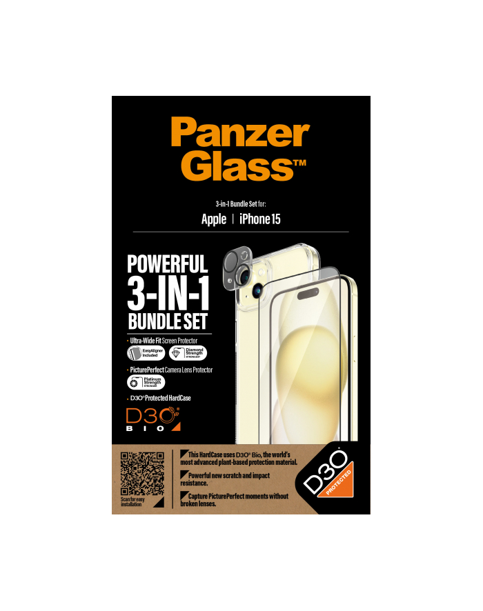 Panzerglass Etui Hardcase Do Apple Iphone 15 Przezroczysty Szkło Hartowane Ultra Wide Fit Na Obiektyw Pictureperfect Lens Darmow główny