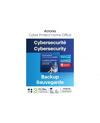 ACRONIS ESD Cyber Pczerwonyect Home Office Premium Subscription 3 Computers + 1 TB ACRONIS Cloud Storage - 1 year subscription