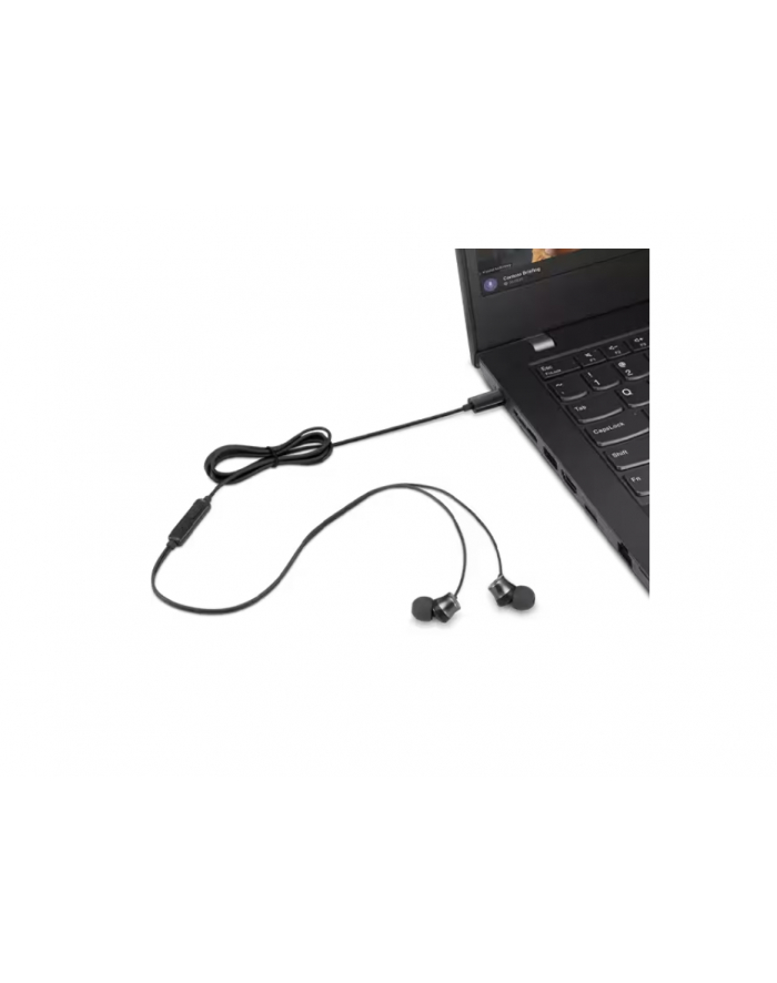 lenovo Słuchawki douszne przewodowe USB-C 4XD1J77351 główny
