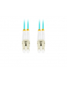 lanberg Patchcord światłowodowy mm lc/upc-lc/upc duplex 3.0mm om3 50/125 0.5m aqua - nr 3