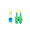 lanberg Patchcord światłowodowy sm lc/upc-sc/apc duplex 3.0mm lszh g657a1 1m żółty - nr 5