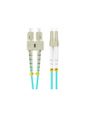 lanberg Patchcord światłowodowy mm lc/upc-sc/upc duplex 3.0mm om3 50/125 1m aqua - nr 4