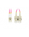 lanberg Patchcord światłowodowy mm lc/upc-sc/upc duplex 3.0mm om4 50/125 0.5m fioletowy - nr 4