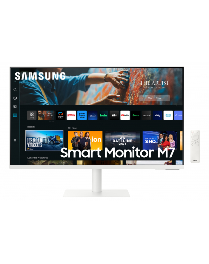 samsung Monitor 27 cali LS27CM703UUXD VA 3840x2160 UHD 16:9 1xHDMI 2x USB 2.0 1xUSB-C (65W) WiFi/BT 4ms(GTG) głośniki płaski biały SMART 2 lata d2d główny