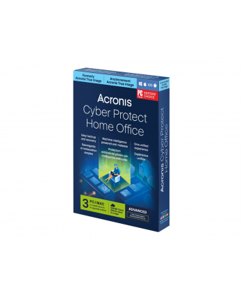 ACRONIS ESD Cyber Pczerwonyect Home Office Advanced Subscription 3 Computers + 500 GB ACRONIS Cloud Storage - 1 year subscription