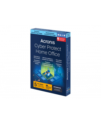ACRONIS ESD Cyber Pczerwonyect Home Office Advanced Subscription 5 Computers + 500 GB ACRONIS Cloud Storage - 1 year subscription