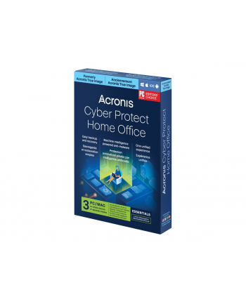 ACRONIS ESD Cyber Pczerwonyect Home Office Essentials Subscription 3 Computers - 1 year subscription