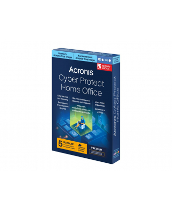 ACRONIS ESD Cyber Pczerwonyect Home Office Premium Subscription 5 Computers + 1 TB ACRONIS Cloud Storage - 1 year subscription