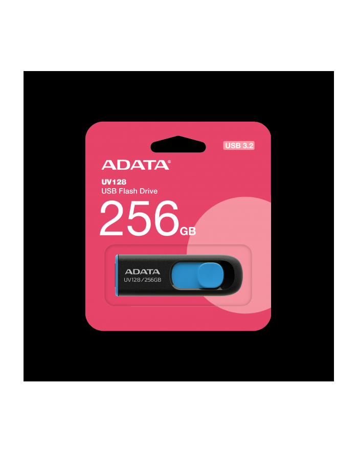 adata Pendrive UV128 256GB USB3.2 czarno-niebieski główny