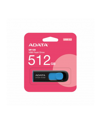 adata Pendrive UV128 512GB USB3.2 czarno-niebieski