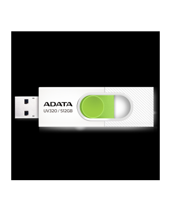 adata Pendrive UV320 512GB USB3.2 biało-zielony