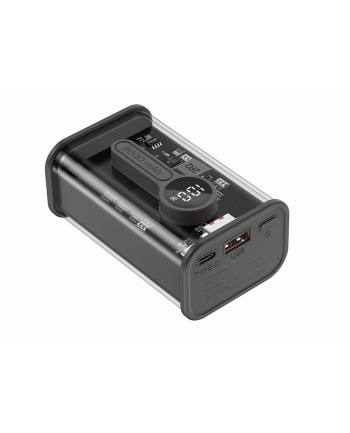 GEMBIRD Power Bank transparentny szybkie ładowanie QC3.0 9000 mAh czarny