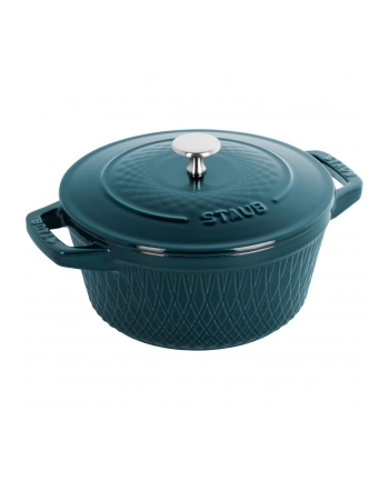 no name Garnek żeliwny okrągły Staub - 23 ltr, Morski