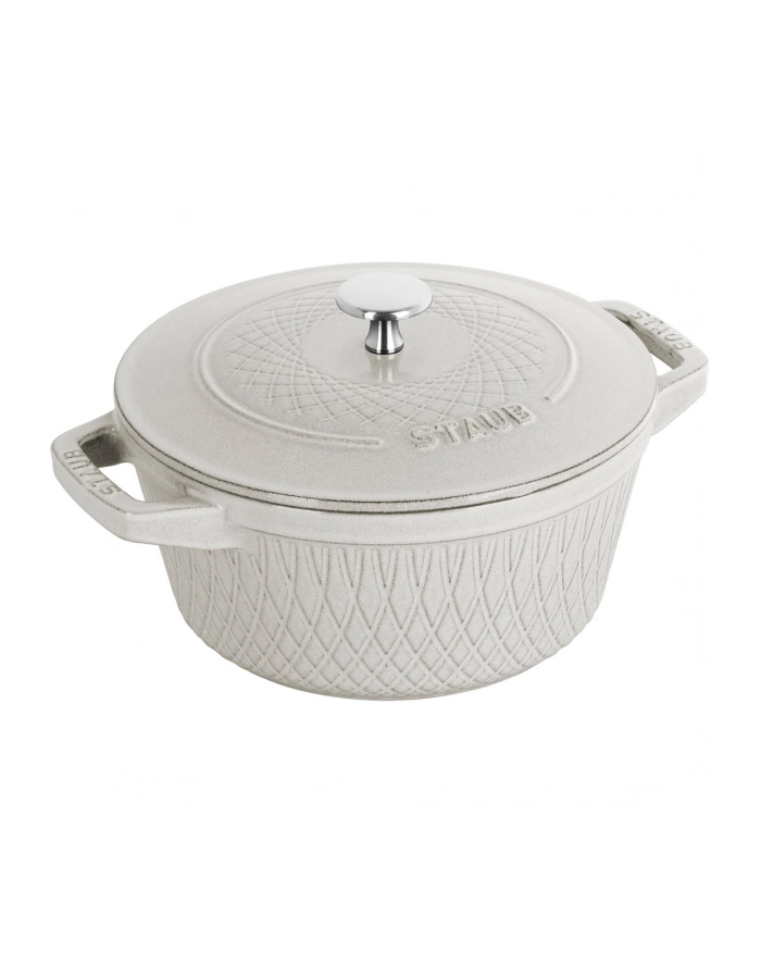 no name Garnek żeliwny okrągły Staub - 4 ltr, Biała trufla główny