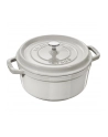 no name Garnek żeliwny okrągły Staub - 38 ltr, Biała trufla - nr 1