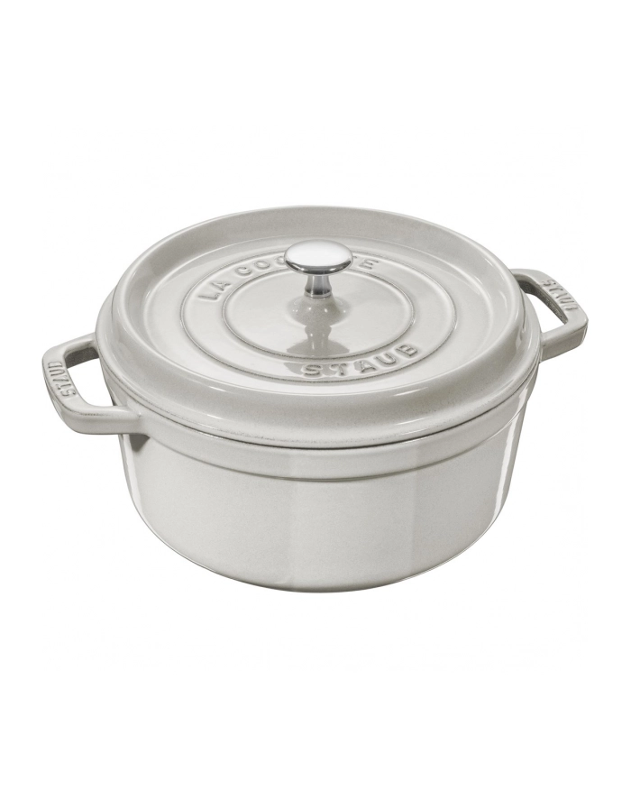 no name Garnek żeliwny okrągły Staub - 38 ltr, Biała trufla główny