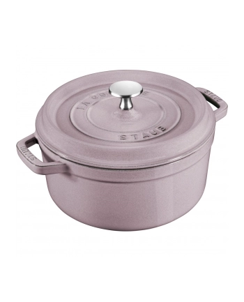 no name Garnek żeliwny okrągły Staub - 22 ltr, Kwiat Wiśni