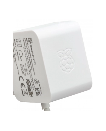 Raspberry Pi 27W USB-C Zasilacz Biały (wersja europejska)