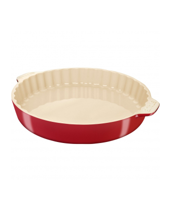no name Okrągły półmisek ceramiczny do ciast Staub - 30 cm, Czerwony
