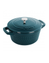 no name Garnek żeliwny okrągły Staub - 23 ltr, Morski - nr 1