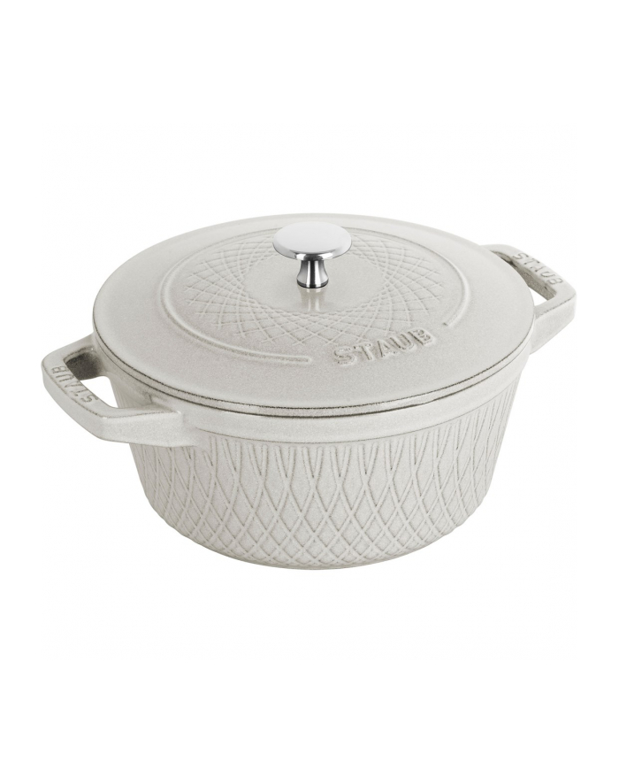 no name Garnek żeliwny okrągły Staub - 4 ltr, Biała trufla główny