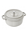 no name Garnek żeliwny okrągły Staub - 38 ltr, Biała trufla - nr 1