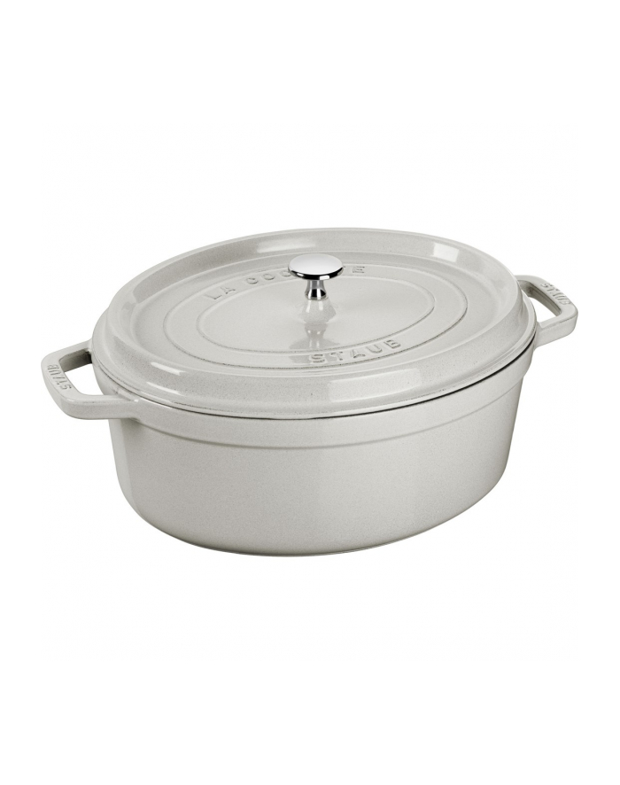 no name Garnek żeliwny owalny Staub - 32 ltr, Biała trufla główny