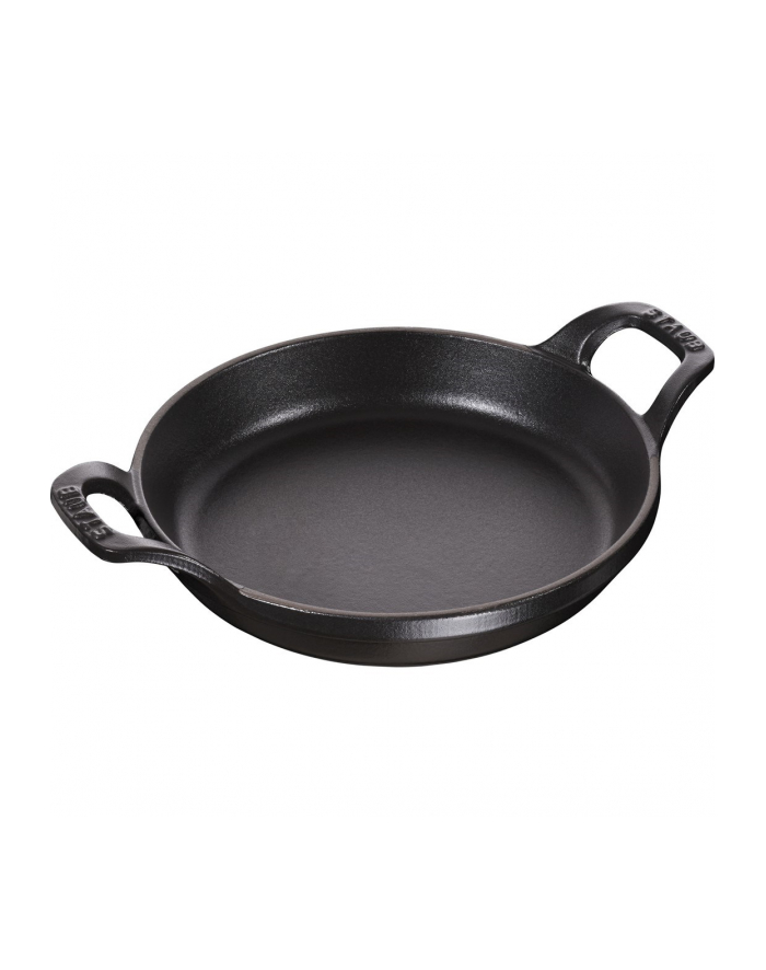 no name Okrągłe naczynie do pieczenia i zapiekania Staub - 400 ml, Czarny główny