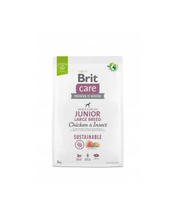 Brit Care Dog Sustainable Junior Chicken Insect 3kg