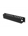 Organizer kabli Lanberg AK-1705-B 19'' 1U z zaślepką typ A czarny - nr 6