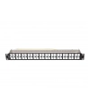 Patch panel pusty Lanberg PPKS-1248-B 24 port 1U 19'' do modułów keystone czarny - nr 2