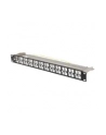 Patch panel pusty Lanberg PPKS-1248-B 24 port 1U 19'' do modułów keystone czarny - nr 6