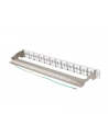Patch panel pusty Lanberg PPKS-1248-S 24 port 1U 19'' do modułów keystone szary - nr 4