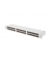 Patch panel Lanberg PPS6-1048-S 48 port 1U 19'' kat.6 FTP ekranowany szary - nr 1