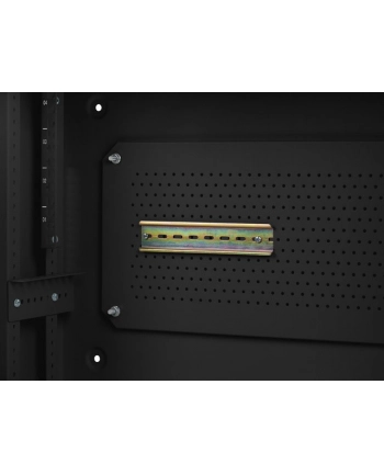 Szafa instalacyjna Lanberg rack wisząca 19'' 4U+3U 540x200 niskoprofilowa czarna (złożona)
