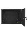 Szafa instalacyjna Lanberg rack wisząca 19'' 4U+3U 540x200 niskoprofilowa czarna (złożona) - nr 17