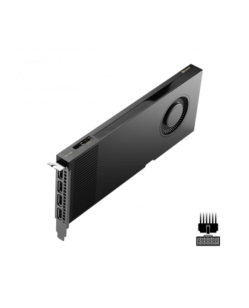 pny technologies Karta graficzna PNY NVIDIA RTX 4000 Ada Generation, 20 GB GDDR6 160-bit, PCIe 40 x16, Single Slot, 4x Mini DP 14a, ATX - ATX bracket, 1x 16-pin power supply cable, retial