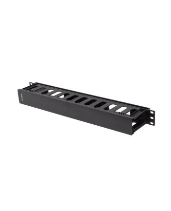 Organizer kabli Lanberg AK-1703-B 19'' 1U plastikowy z zaślepką typ A czarny