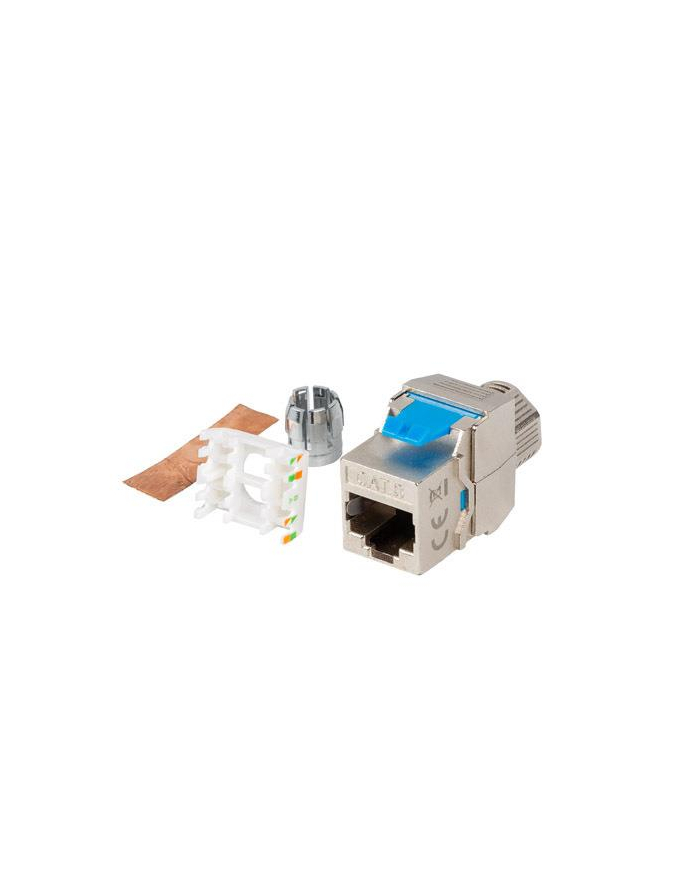 Moduł Keystone Lanberg gniazdo RJ45 -> LSA beznarzędziowy FTP kat.8.1 główny