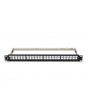 Patch panel pusty Lanberg PPKS-0924-B 24 port 1U 19'' do modułów keystone czarny - nr 2