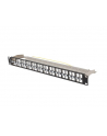 Patch panel pusty Lanberg PPKS-1248-B 24 port 1U 19'' do modułów keystone czarny - nr 1