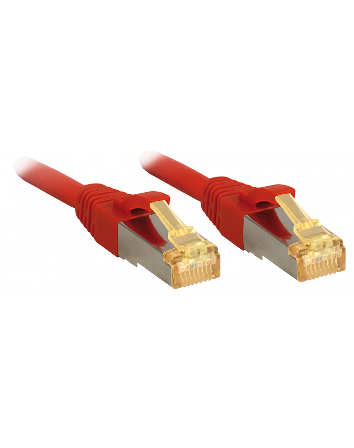 Patchcord LINDY CAT 7 S/FTP LSZH 1m Czerwony główny