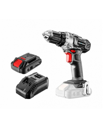 Wiertarko-wkrętarka akumulatorowa Energy+ 18V, Li-Ion, aku 2Ah, ład, karton, 58G000-SET1 Graphite