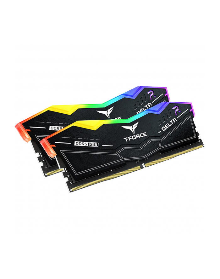 Team Group DDR5 32GB - 5200 - CL - 40 - Dual-Kit - DIMM -FF3D532G5200HC40CDC01, Delta RGB, XMP, Kolor: CZARNY główny