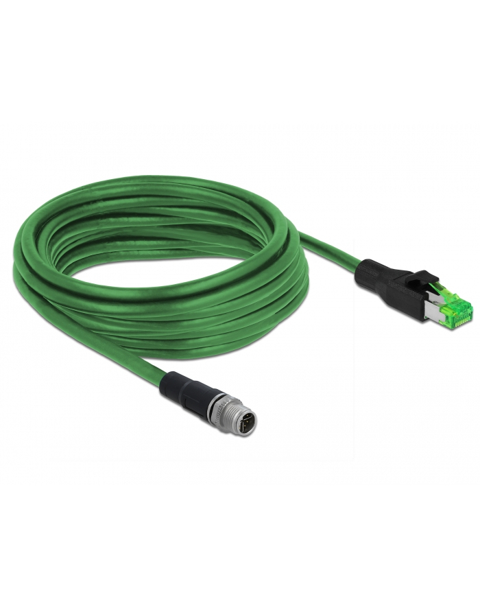 DELOCK DELOCK KABEL SIECIOWY M12 4 PINY D KODOWANE NA RJ45 WTYK PCW 5 M  () główny