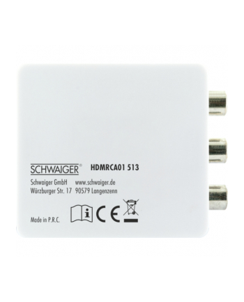 Schwaiger Konwerter Cinch Hdmi Hdmrca01 513